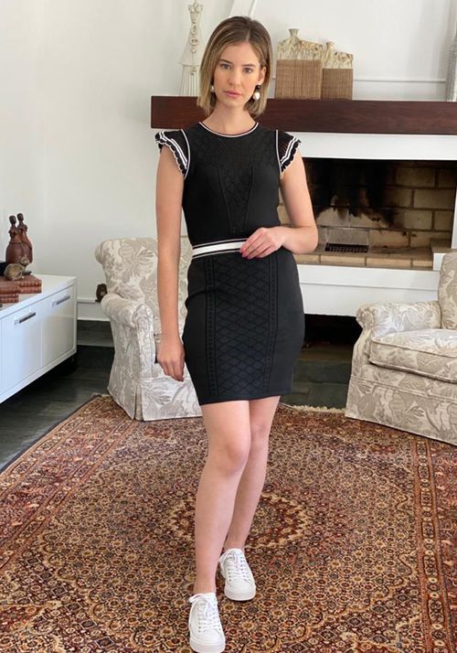 Vestido Tricot Bandage Lasie Babado