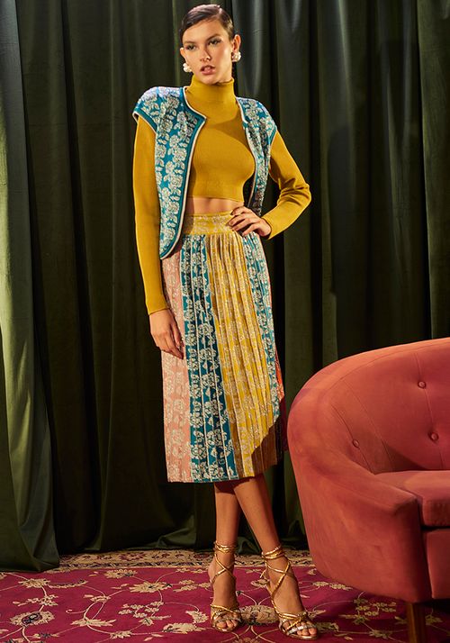 Colete Tricot Jacar Rosas