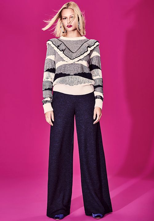 Look Tricot Texturas Mescla