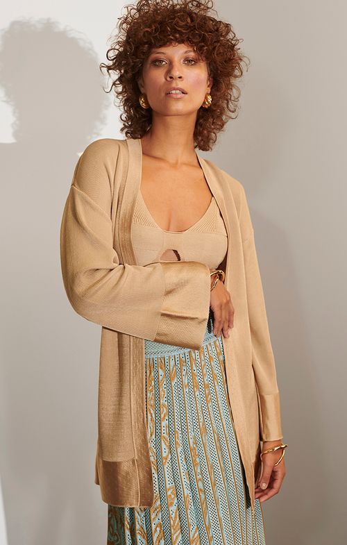 Cropped Tricot Bandage Busto Nervuras