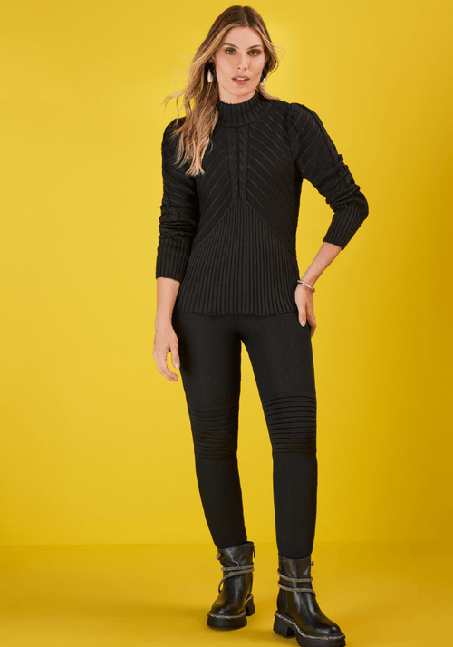 Look Tricot Tranças Montaria