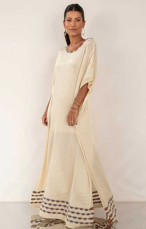 Vestido Poncho Tricot Aran Shine
