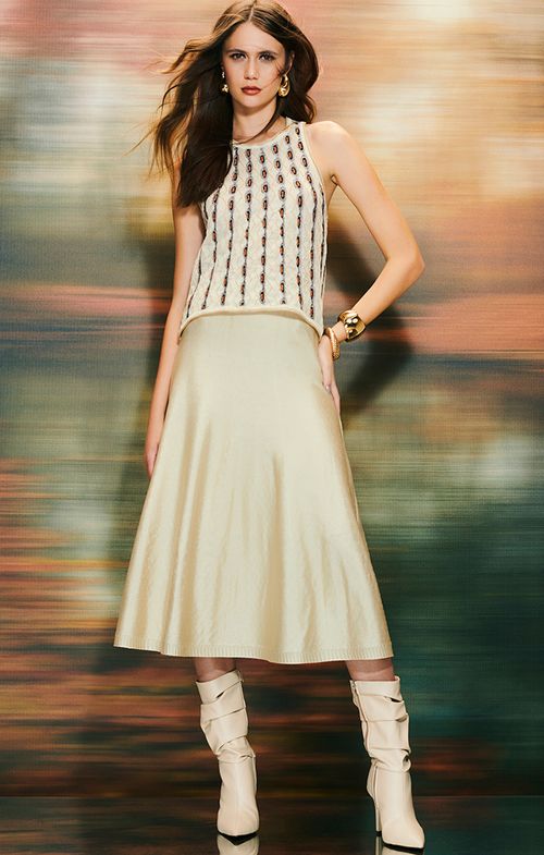 Look Tricot Aran Evase