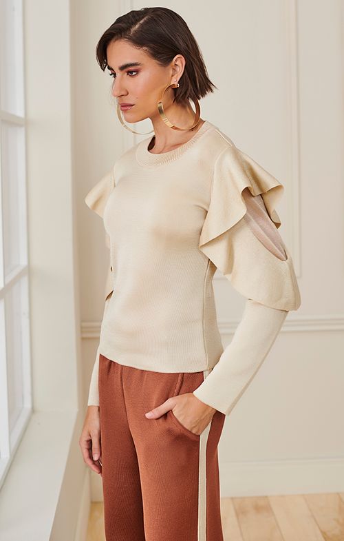 Look Tricot Babados Dual Color