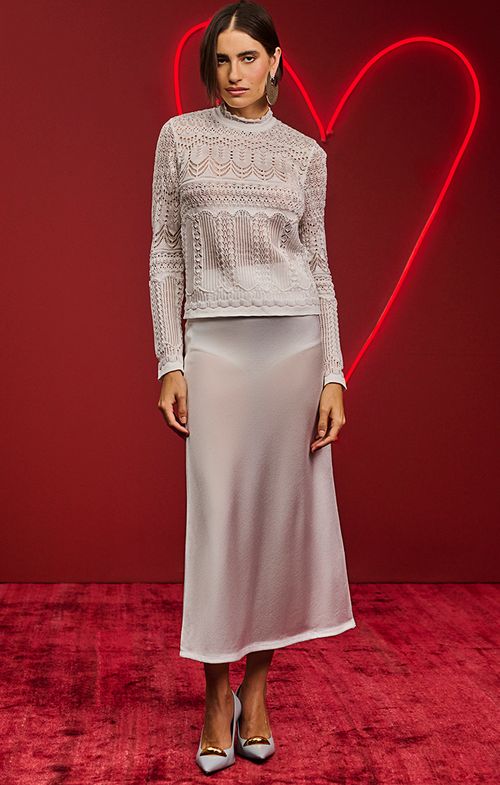 Bata Tricot Rendada