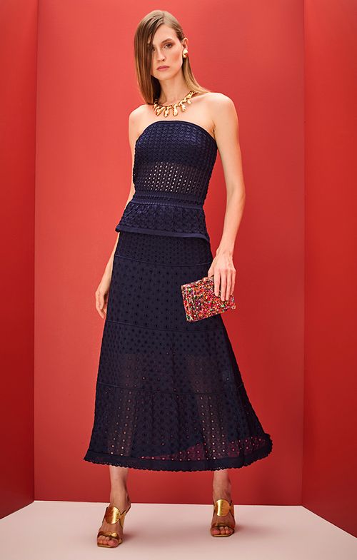 Look Tricot Rendado Furos