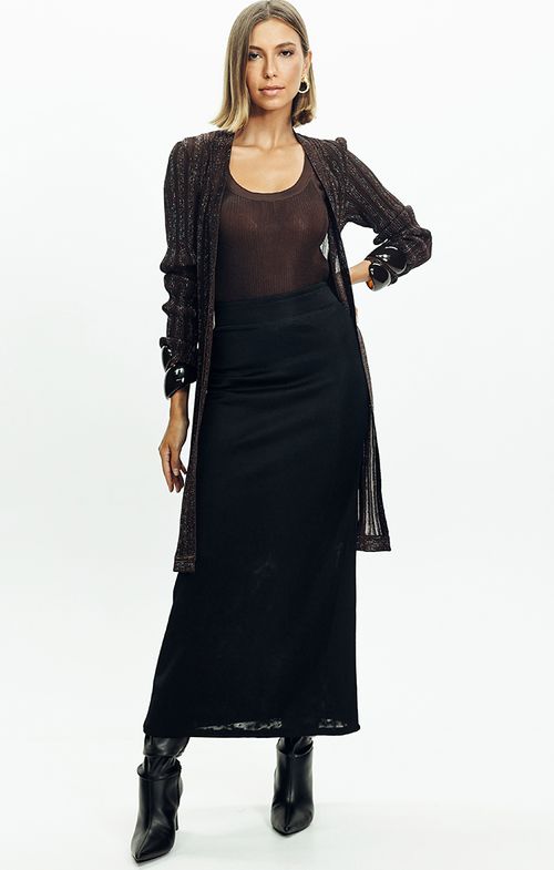 Kimono Tricot Nervuras Shine