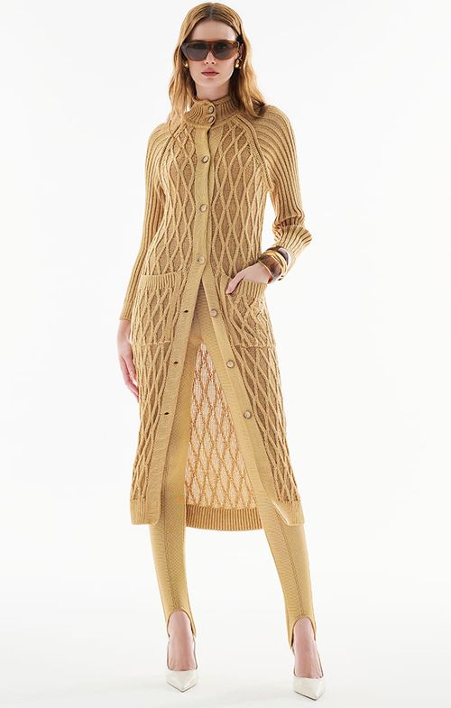 Max Casaco Tricot Matelassê Raglan