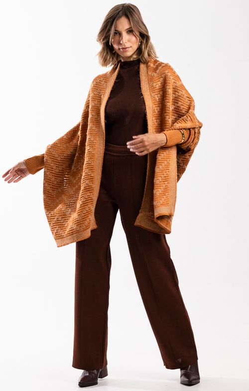 Pelerine Tricot Zig Fio Londres