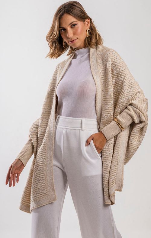 Pelerine Tricot Zig Fio Londres