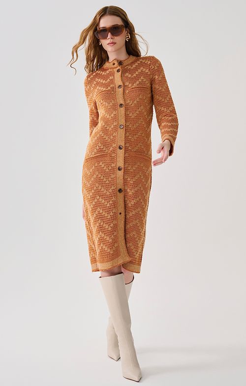 Max Casaco Tricot Zig Fio Londres