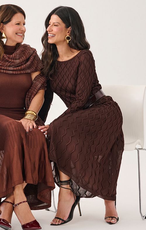 Saia Tricot Midy Evasê Matelassê