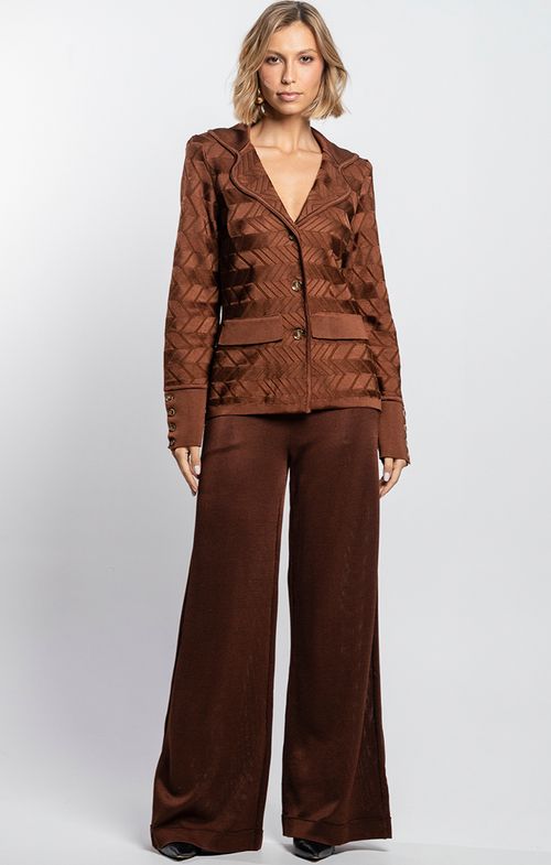 Blazer Tricot Zig Botões