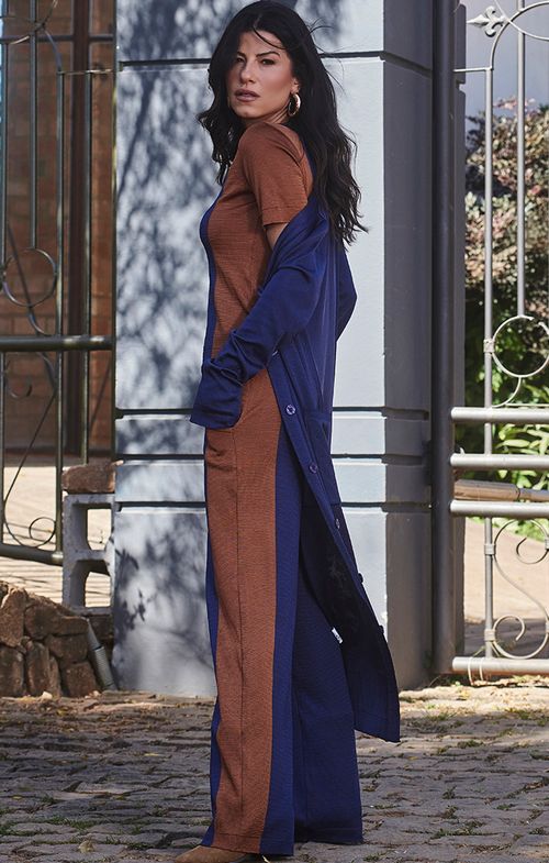 Max Casaco Tricot Basic Bolsos Botões