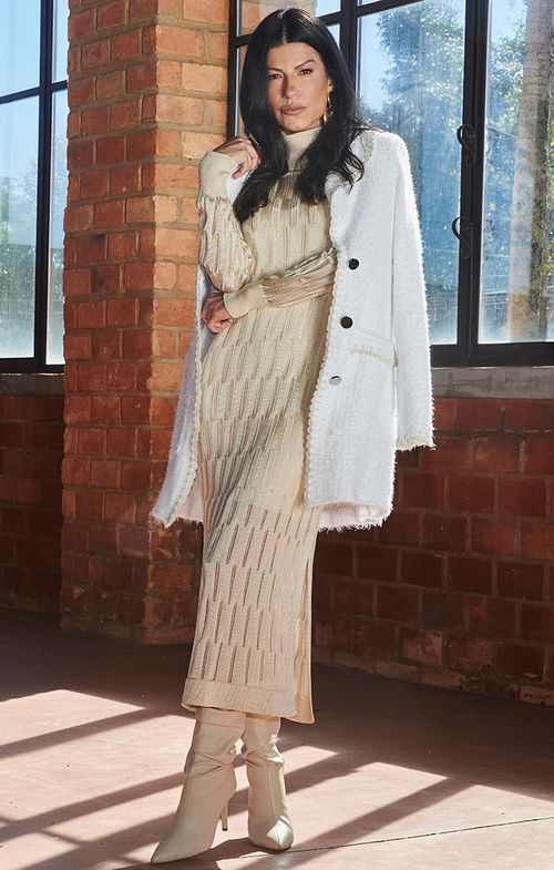 Look Tricot Angorá Setas