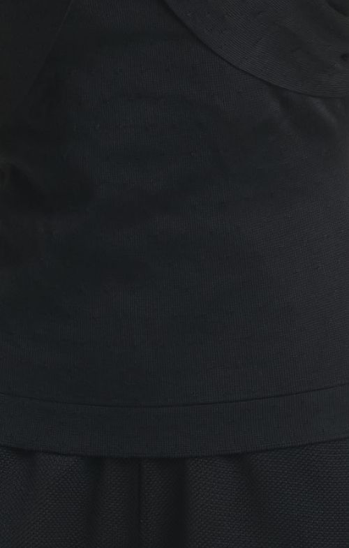 Blusa Tricot Ampla Basic Pontinhos Transparencia