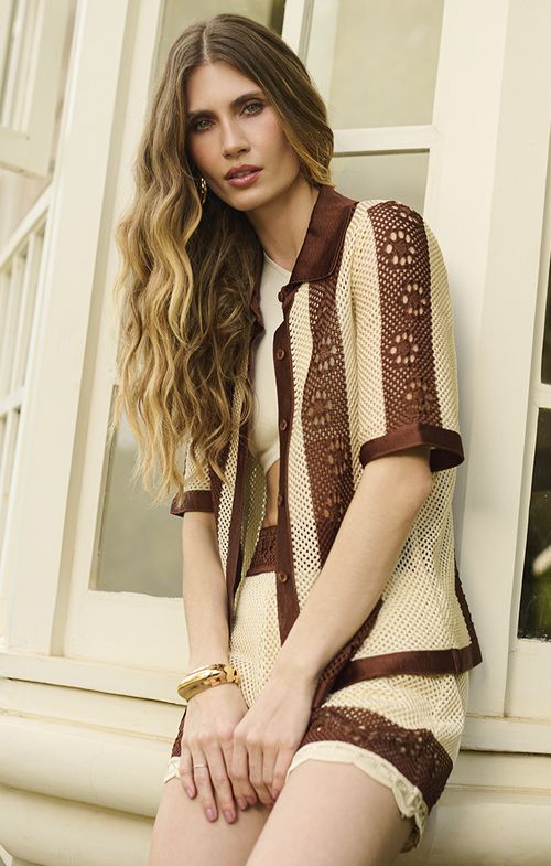 Camisa Tricot Tela Margarida