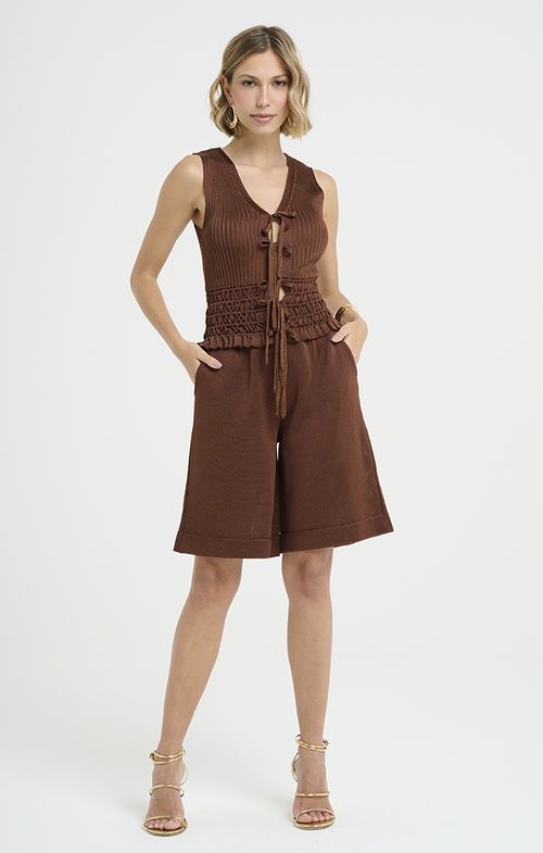 Bermuda Tricot Faixa Basic