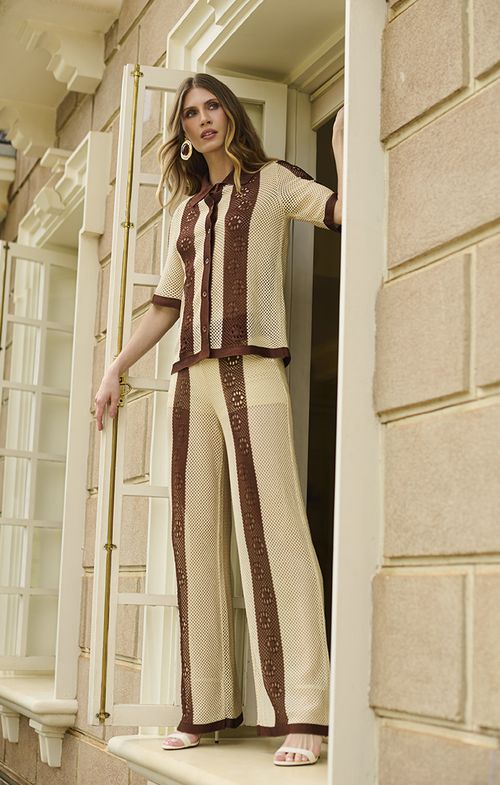 Look Tricot Renda Margarida