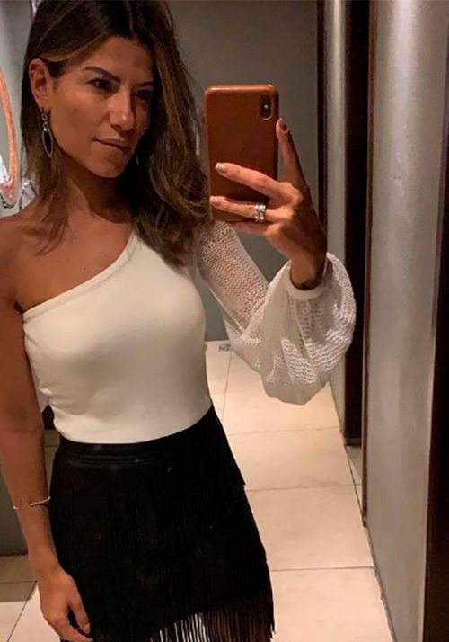 Body Tricot Assimétrico Zíper Costas sem Brilho