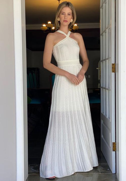 Vestido Tricot Longo Elo Grego