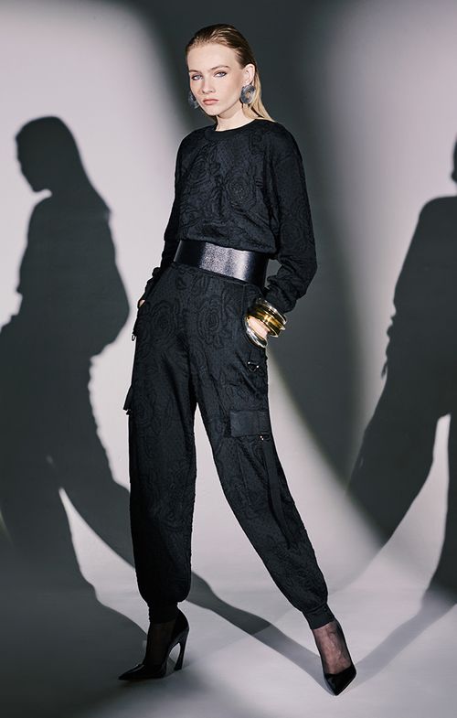 Look Tricot Cargo Rosas