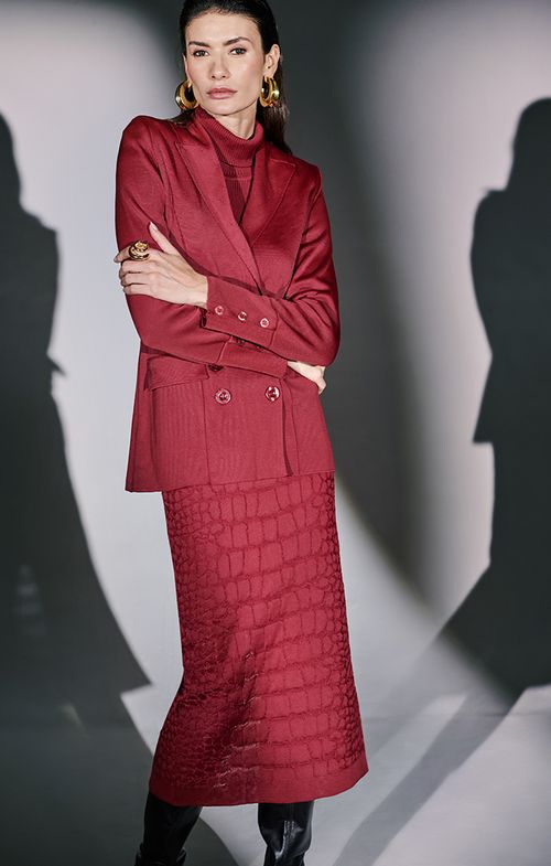 Look Tricot Alfaiataria Textura