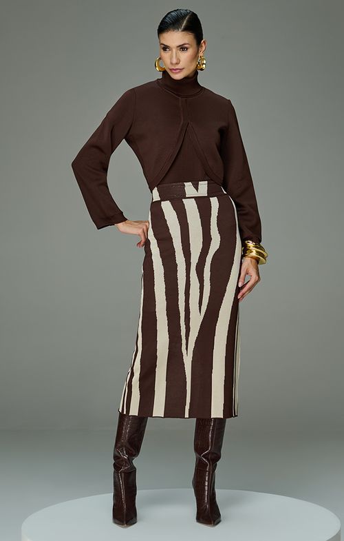 Look Tricot Gola Alta Zebra