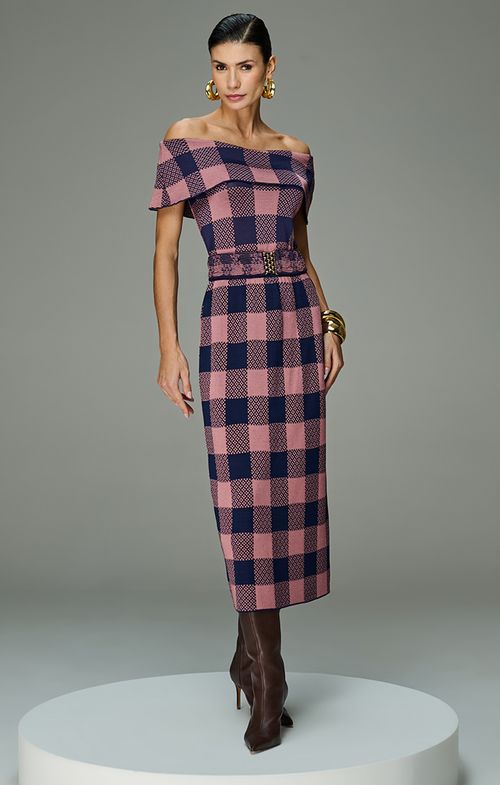 Look Tricot Bandage Xadrez