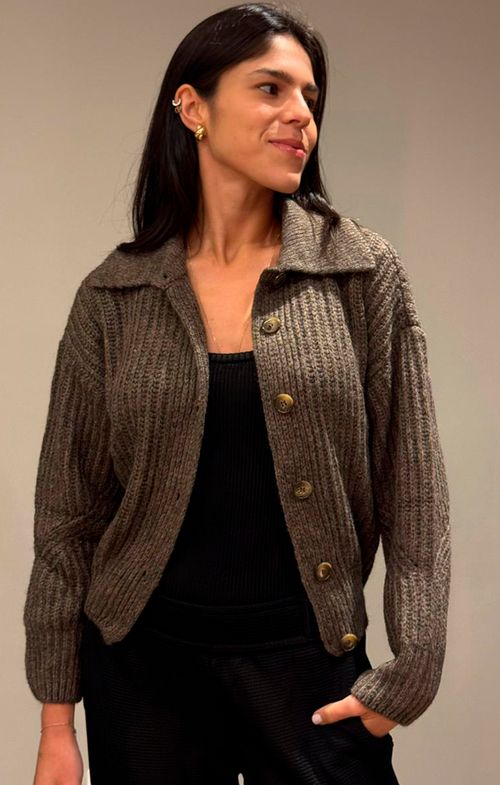 Casaquinho Tricot Botões Spotlight