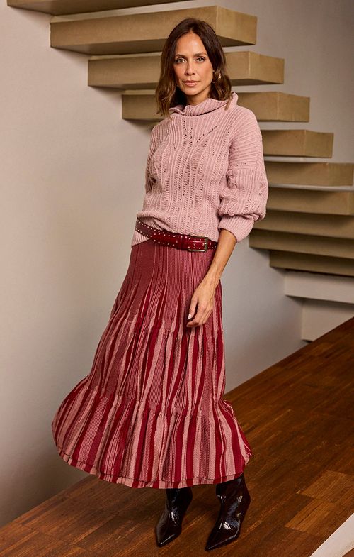 Look Tricot Gola Plissado
