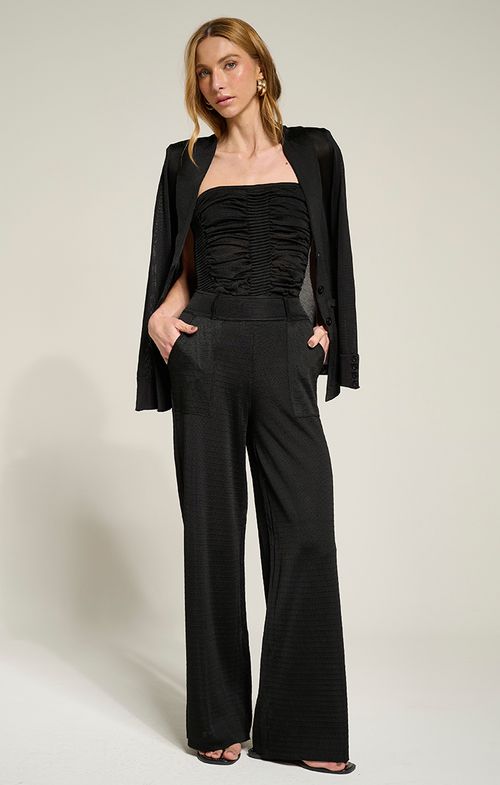 Blazer Tricot Basic Transparência