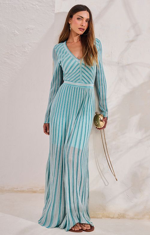 Vestido Tricot Longo Ciao Mare